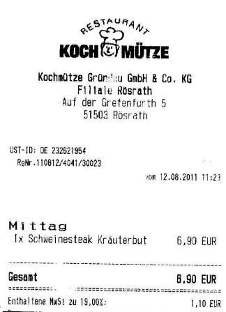 ssoo Hffner Kochmtze Restaurant